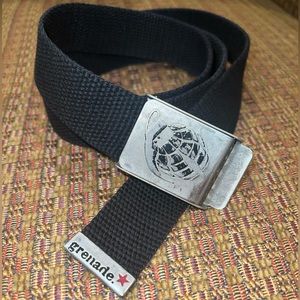 Grenade Black Seatbelt Belt